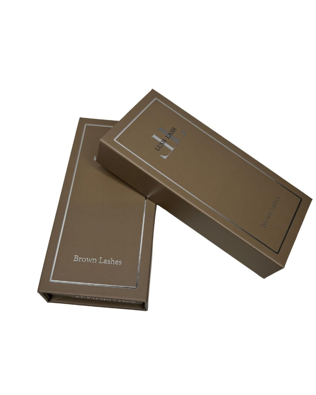 0.05 Brown Volume Eyelash Extensions - D, 12mm image