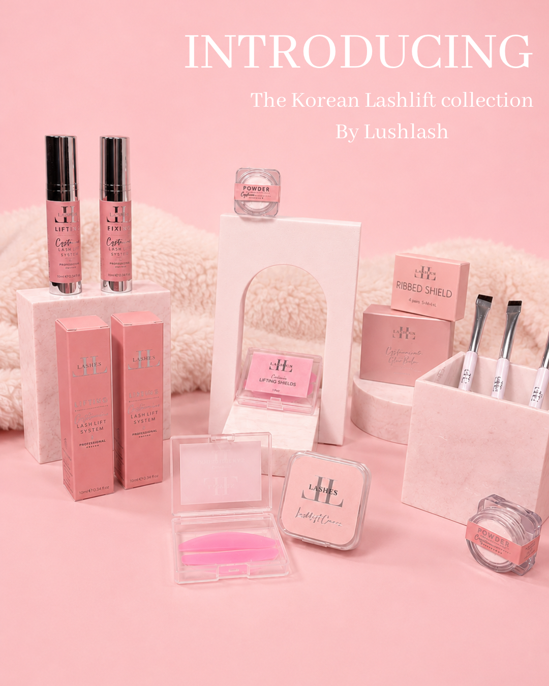 Powder for Korean lashlift system